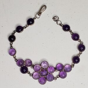 Antique amethyst bracelet
